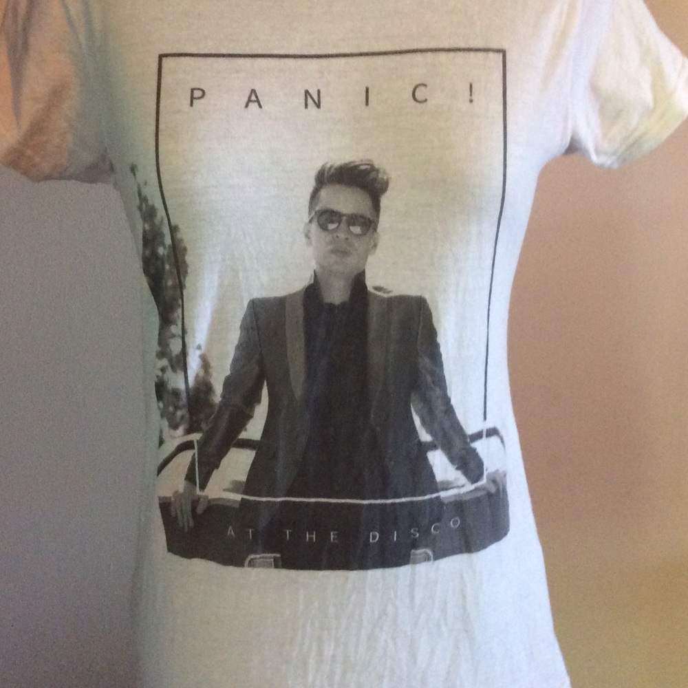 Panic! At The Disco Band Tee Small White Graphic Shirt